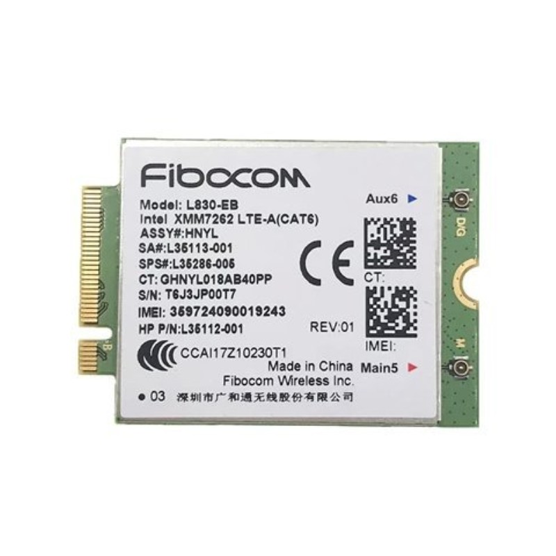 Øvrige komponenter - Fibocom L830-EB LTE 4G-modem WWAN-kort til HP 830 G6, 840 G6, 430 G6, 640 G6 osv.