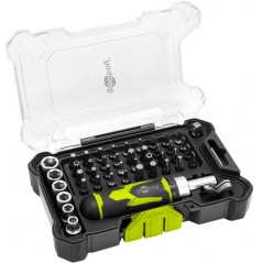 Skruetrækker og skruetrækkersæt - Goobay skruetrækkersæt og bitsæt med 43 dele