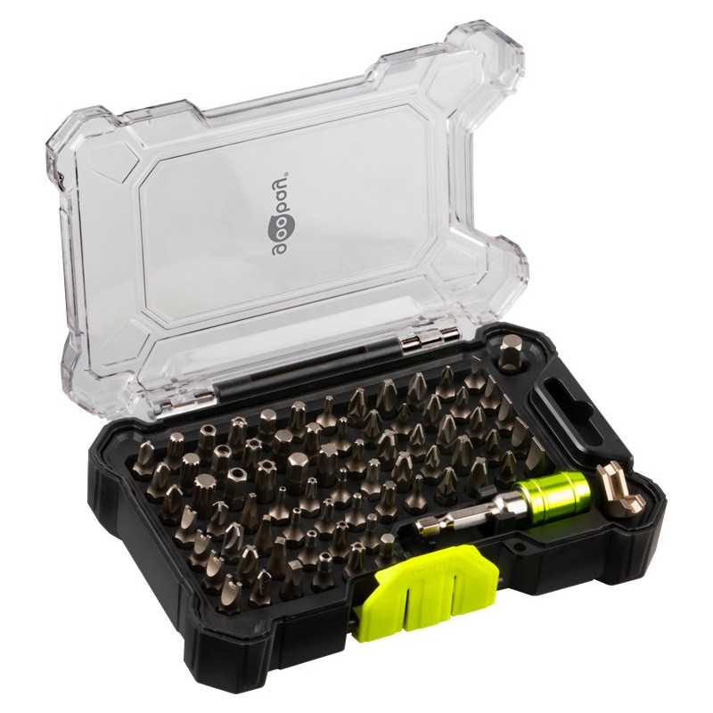 Skruetrækker og skruetrækkersæt - Goobay bitsæt med 72 dele