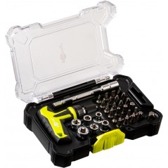 Goobay ergonomisk skruetrækkersæt og bitsæt med 30 dele