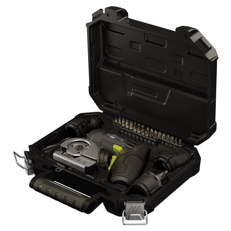 Boremaskine & skruetrækker - Goobay batteridrevet 4-i-1 skruetrækker med 28 bits