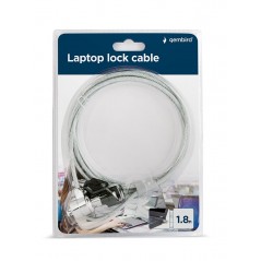 Sikkerhed - Gembird kabellås til bærbar computer med 1,8 meter kabel