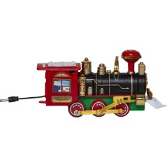 Julepynt og juleudsmykning - Legetøjstog med julemanden til juletræet (demo)