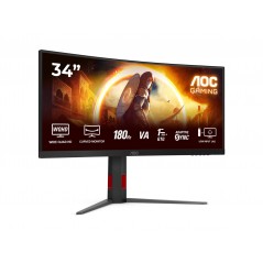 AOC CU34G4 Gaming 34" buet ultrabrede skærm 3440 x 1440 ved 180 Hz