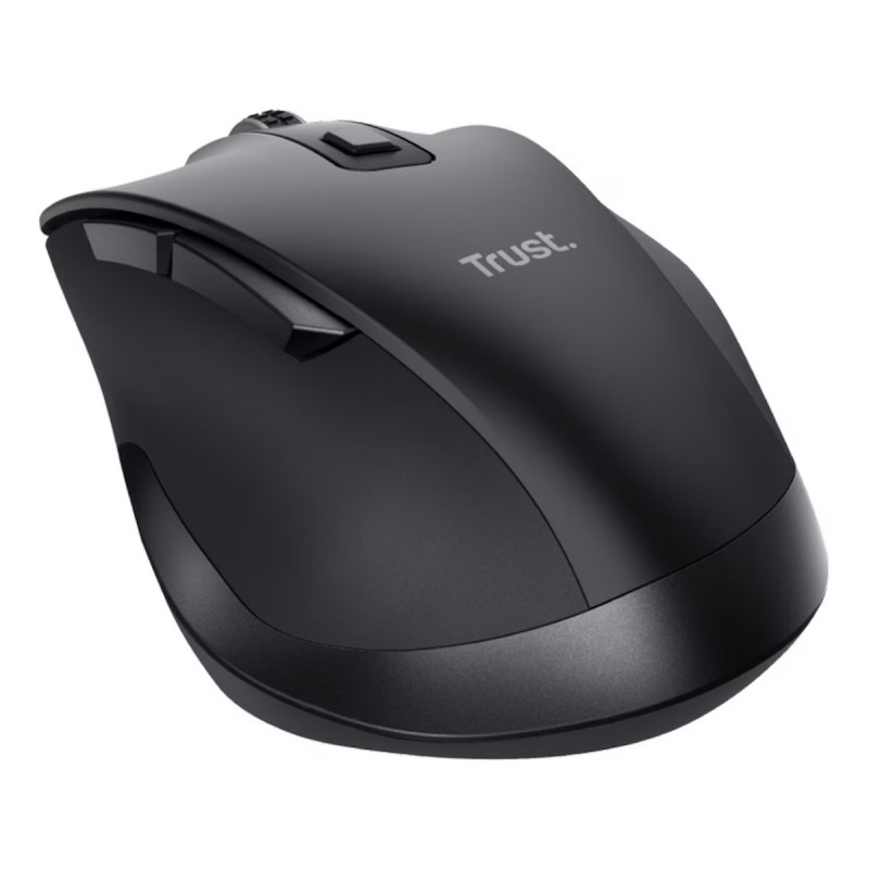 Trådløs mus - Trust Fyda ECO trådløs mus med sideknapper og genopladeligt batteri