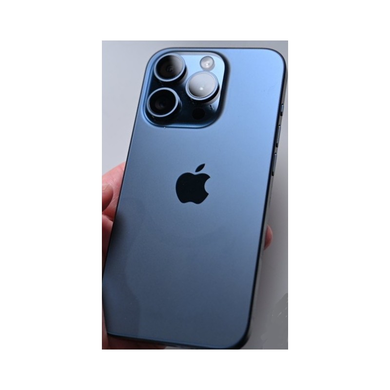 Brugt iPhone - iPhone 15 Pro 256GB Blue Titanium med 1 års garanti (brugt)