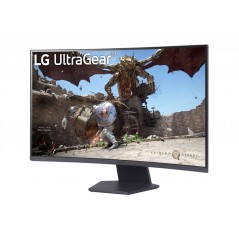 Computerskærm 25" eller større - LG UltraGear 32" 2560 x 1440 buet gaming-skærm med 180 Hz og VA-panel