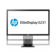 Brugte computerskærme - HP EliteDisplay E231 23" LED-skærm (brugt med store ridser på skærmen)