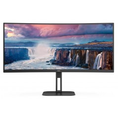 AOC CU34V5C 34" (3440 x 1440) buet Ultrawide Monitor med USB-C PD 65W og højttalere