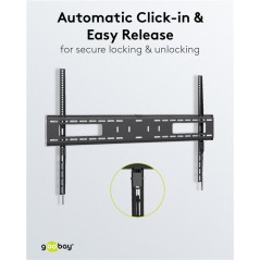Vægbeslag til højttalere og tv-apparater - Goobay vægbeslag VESA til TV 43 - 100" op til 75 kg