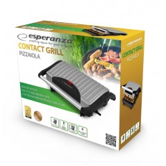Elektrisk grill - Esperanza elektrisk grill med 750 W effekt Grillflade på 23 x 14.5 cm