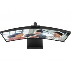 Computerskærm 25" eller større - AOC CU34E4CW 34" buet UltraWide-skærm med USB-C PD 90W KVM-switch og webcam