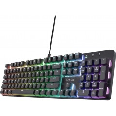 Trust mekanisk gamingtastatur med RGB-baggrundsbelysning - 25681 / ...