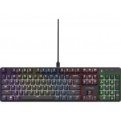 Trust mekanisk gamingtastatur med RGB-baggrundsbelysning - 25681 / ... Gaming-tastatur - Trust mekanisk gamingtastatur med RGB-baggrundsbelysning