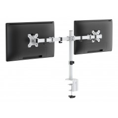 Tilbehør til computerskærme - VESA-bordbeslag til to computerskærme til 13-32" skærme op til 16 kg