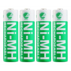 Batterier & batteri tester - Deltaco USB-drevet batterioplader (4-6 timer) inklusive 4x AA-batterier