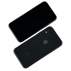 Brugt iPhone - iPhone XR 64GB Sort med 1 års garanti (brugt med nyt batteri, ødelagt bagside) (inkl. cover)