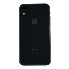 Brugt iPhone - iPhone XR 64GB Sort med 1 års garanti (brugt med nyt batteri, ødelagt bagside) (inkl. cover)