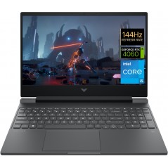 Bærbar computer med skærm på 14 og 15,6 tommer - HP Victus Gaming 15-fa1011nf 15,6" 144 Hz FHD i5-12500H 16 GB 512 GB RTX 4060 8 GB W11 (fransk tastatur)