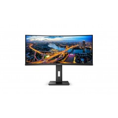 Philips 34" buet skærm 3440x1440 med KVM, USB-C-docking og 90 W PD (brugt)