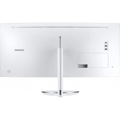 Brugte computerskærme - Samsung 34" buet skærm 3440x1440 Quantum Dot med Thunderbolt 85W PD (brugt)