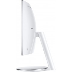 Brugte computerskærme - Samsung 34" buet skærm 3440x1440 Quantum Dot med Thunderbolt 85W PD (brugt)