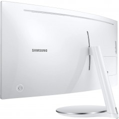 Brugte computerskærme - Samsung 34" buet skærm 3440x1440 Quantum Dot med Thunderbolt 85W PD (brugt)