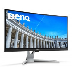 Brugte computerskærme - BenQ 35" buet skærm 3440x1440 100 Hz med USB-C og HDR (brugt)
