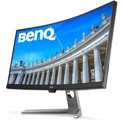 Brugte computerskærme - BenQ 35" buet skærm 3440x1440 100 Hz med USB-C og HDR (brugt)