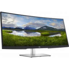 Dell 34" buet IPS-skærm 3440x1440 med USB-C 65W PD og KVM (brugt)