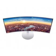 Brugte computerskærme - Samsung 34" buet skærm 3440x1440 Quantum Dot med Thunderbolt 85W PD (brugt med ridser på foden)