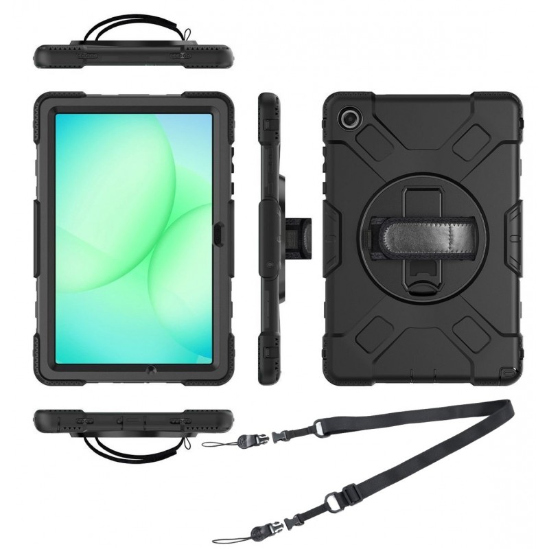 Samsung - Holdbart etui til Samsung Galaxy Tab A11+ Plus 11" med bærerem og holder