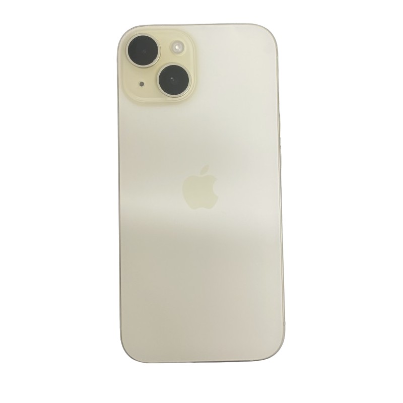 Brugt iPhone - iPhone 15 128GB Gul med 1 års garanti (brugt)