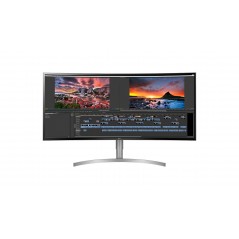 LG 38" buet IPS-skærm, 3840x1600, med USB-C 60 W PD (brugt)