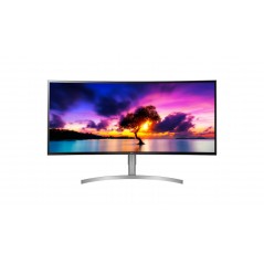 LG 38" buet IPS-skærm, 3840x1600, med USB-C 60 W PD (brugt)