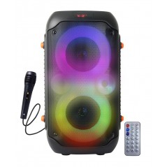 Esperanza trådløs højttaler med RGB-belysning og mikrofon til karaoke (demo)