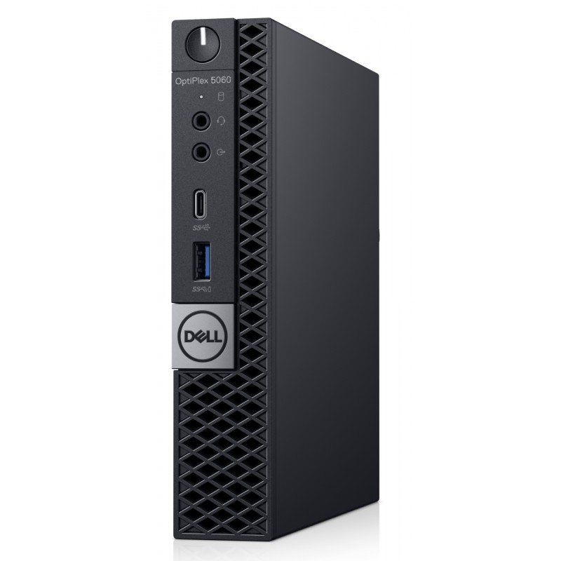 Brugt stationær computer - Dell OptiPlex 5060 Micro i5 8GB 128GB W11P med WiFi (brugt)