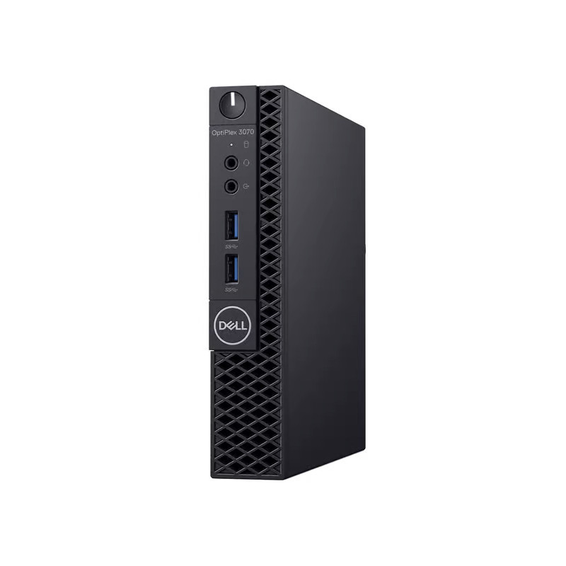 Brugt stationær computer - Dell OptiPlex 3070 Micro i3 9th 8GB 128GB W11P med WiFi (brugt)