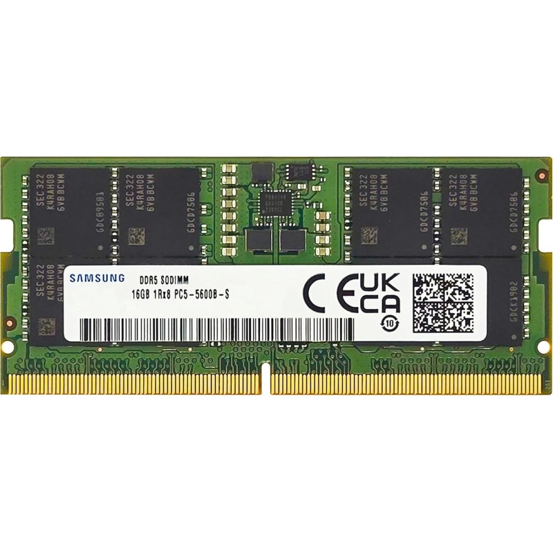 RAM - Samsung 16GB DDR5 5600 MHz SO-DIMM RAM-hukommelse til bærbar computer (brugt)