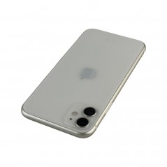 Brugt iPhone - iPhone 11 64GB Hvid med 1 års garanti (brugt med mura, ny skærm, nyt batteri)
