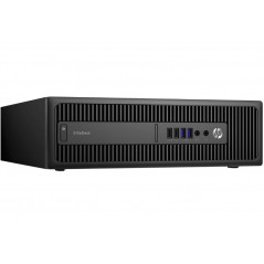 HP EliteDesk 800 G2 SFF i5 (gen 6) 8GB 128GB W10P med DVD (brugt)