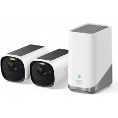 Eufy EufyCam 2 stk. E40-overvågningskameraer samt HomeBase S380
