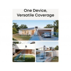 Videokamera - Eufy EufyCam S4 Solo overvågningskamera med 4K, 2K, 360° og solcelledrift