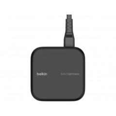 USB-C-dockingstation - Belkin USB-C 6-i-1 Core GAN Dock-dockingstation, PD 96 W, HDMI i 4K, LAN, USB-C, 2xUSB 5 Gbit/s