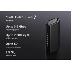 Netgear Nighthawk RS100 trådløs router med WiFi 7 og 2,5 Gbit/s WAN-port