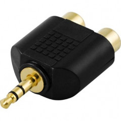 2 x RCA til 3.5mm adapter