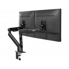 VESA-beslag til skærm - AOC dobbelt skærmarm med bordbeslag til to skærme på 17–34" (maks. 9 kg pr. stk.)