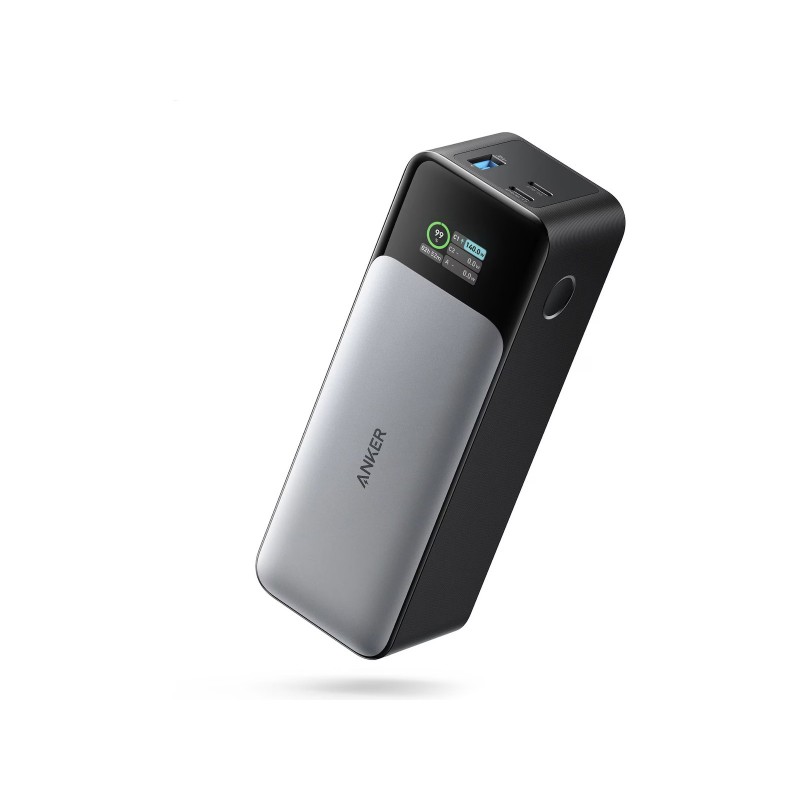 Portable batterier - Anker GaN-powerbank 24.000 mAh 140 W med 2x USB-C og 1x USB-A