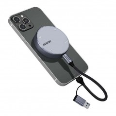 Hurtig 256 GB SSD-harddisk i et kompakt eksternt kabinet med magnetbeslag