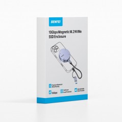 Harddiske til lagring - Hurtig 256 GB SSD-harddisk i et kompakt eksternt kabinet med magnetbeslag